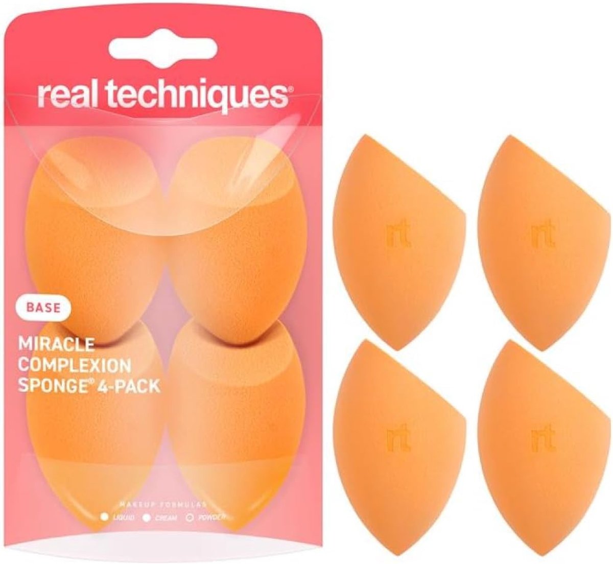 Thijox - Miracle Complexion Sponsjes Set van 4 - Perfect voor Foundation, Concealer, Make-up Applicatie - Ideaal voor Feesten en Dagelijks Gebruik