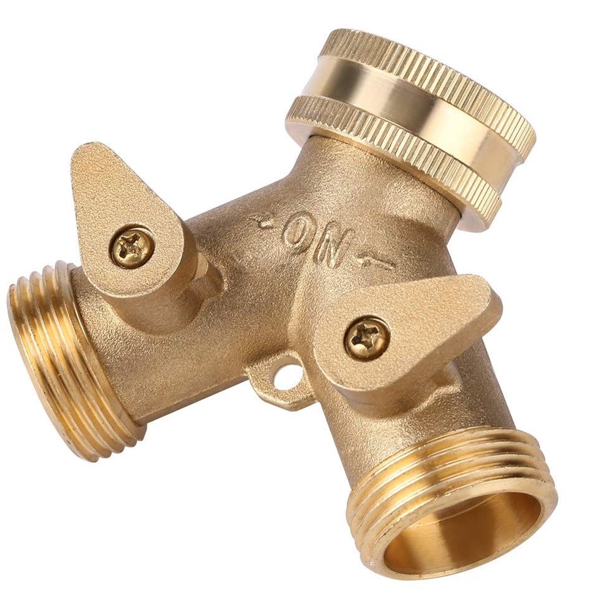 Dailygoods- Slang Splitter 2-weg - Messing - Tuinslang Koppeling - Kraanadapter - Corrosiebestendig - Eenvoudig te Installeren - Tuinslang Connector