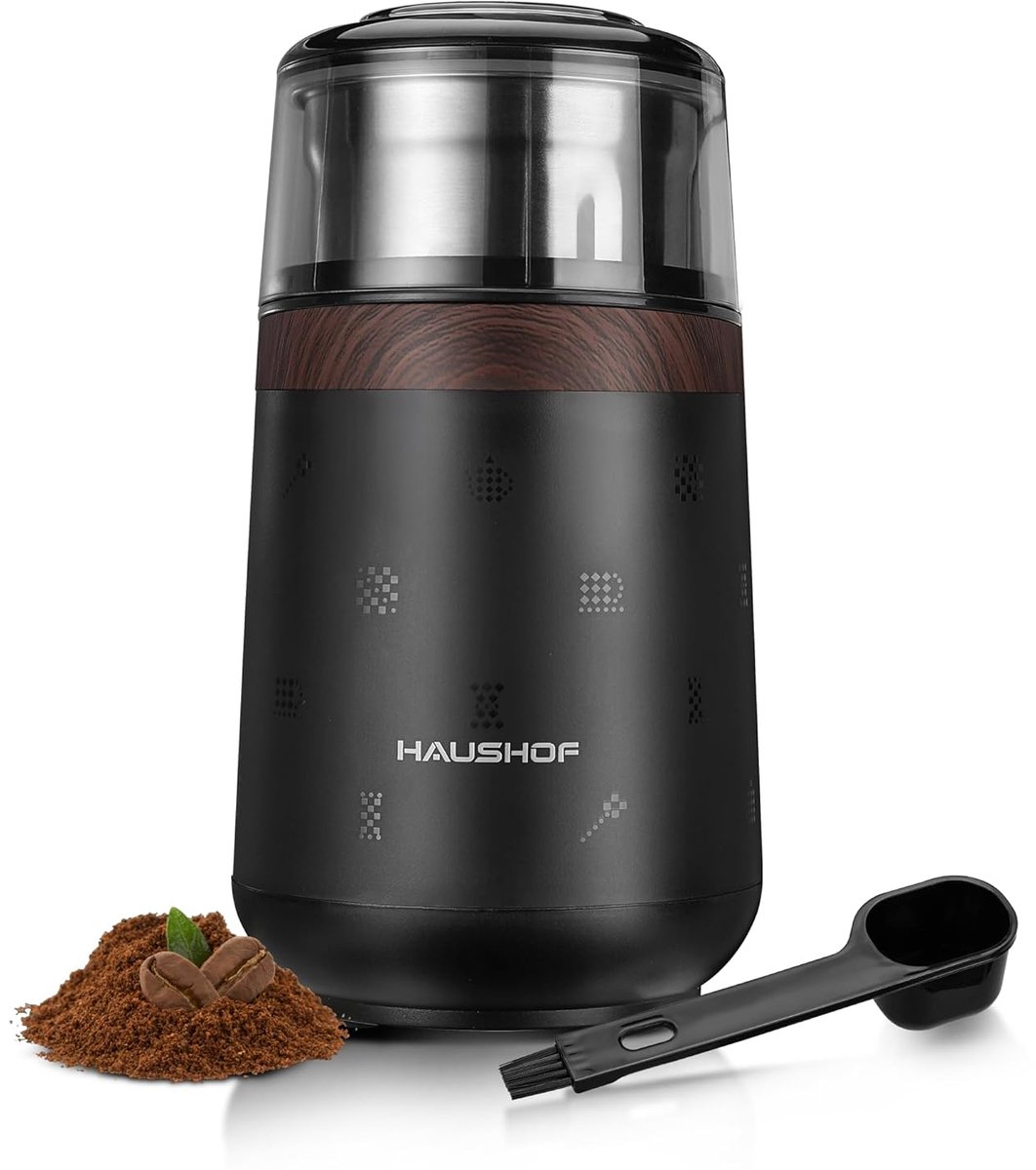 Thijox - Elektrische Koffiemolen 75g, Koffiebonenmolen 150W voor Bonen, Specerijen, Noten en Kruiden, Multifuntionele Specerijenmolen voor Keuken en T