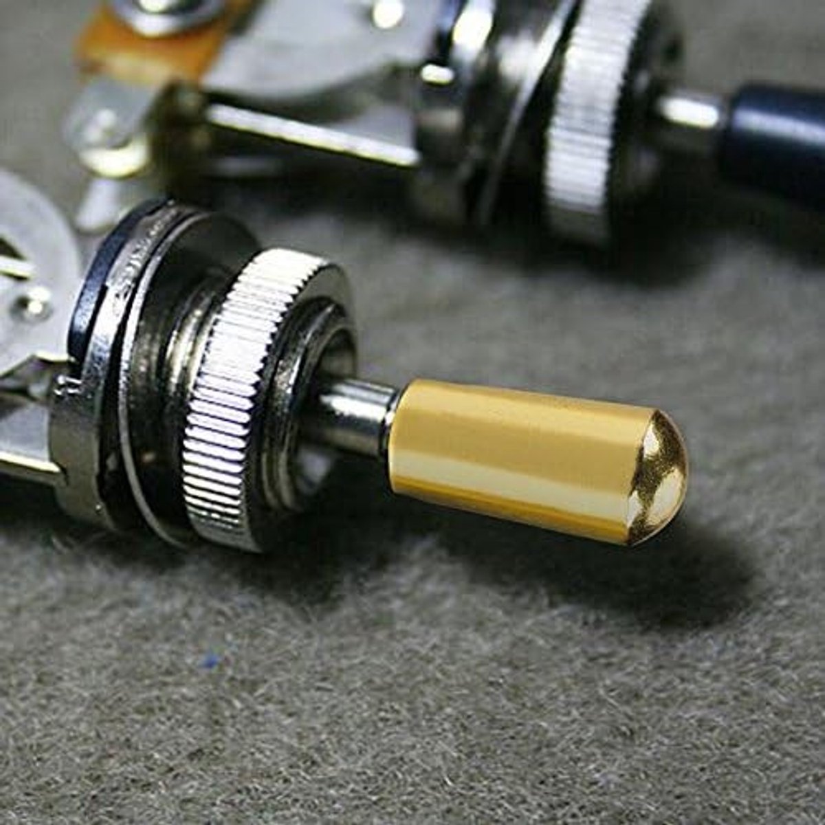 3 Stuks Gitaar Schakelknop van Koper 3.5mm voor Elektrische Gitaar - 3-Weg Toggle Knop voor Muziekaccessoires