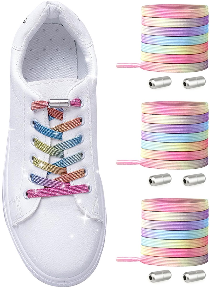 Dailygoods - Elastische Veters Zonder Strikken - Snelsluiting voor Sneakers en Hardloopschoenen