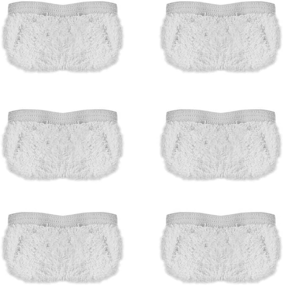 Thijox - Polti Vaporetto Sockettes Set van 6 - 100% Katoen voor Stoomreinigers - Ideaal voor Bekleding en Gestoffeerde Meubels - Handige Accessoires v