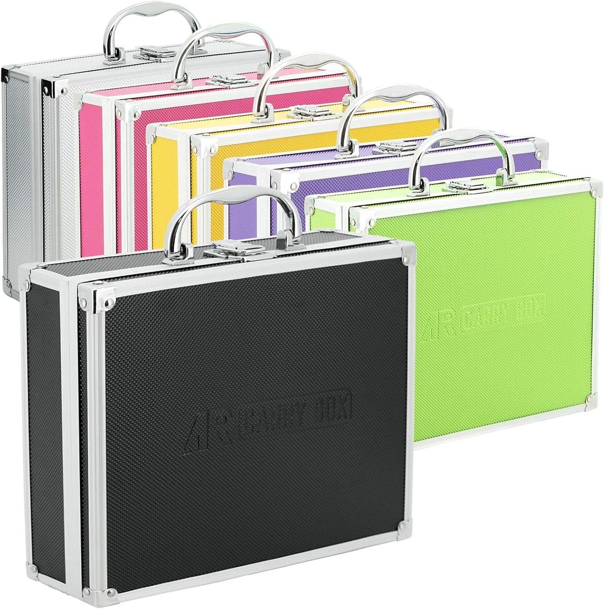Thijox - ECI AR Carry Box® Kleine Aluminium Koffer - Gereedschapskoffer Leeg 260x210x80mm - Zwart - Schokbestendig en Opbergoplossing voor Gereedschap