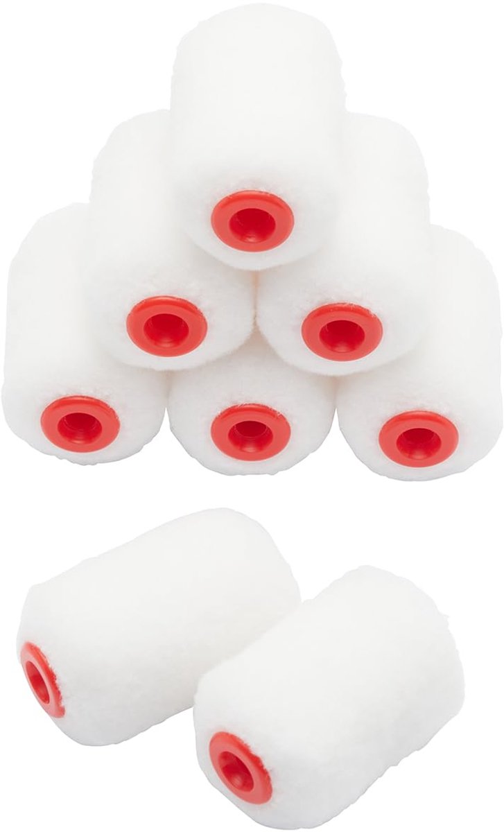 Thijox - ProDec Advance 8-pak Ice Fusion 2 inch micro verfrollers voor ultra-gladde afwerking van emulsie- en satijnverven op binnenmuren, plafonds, h
