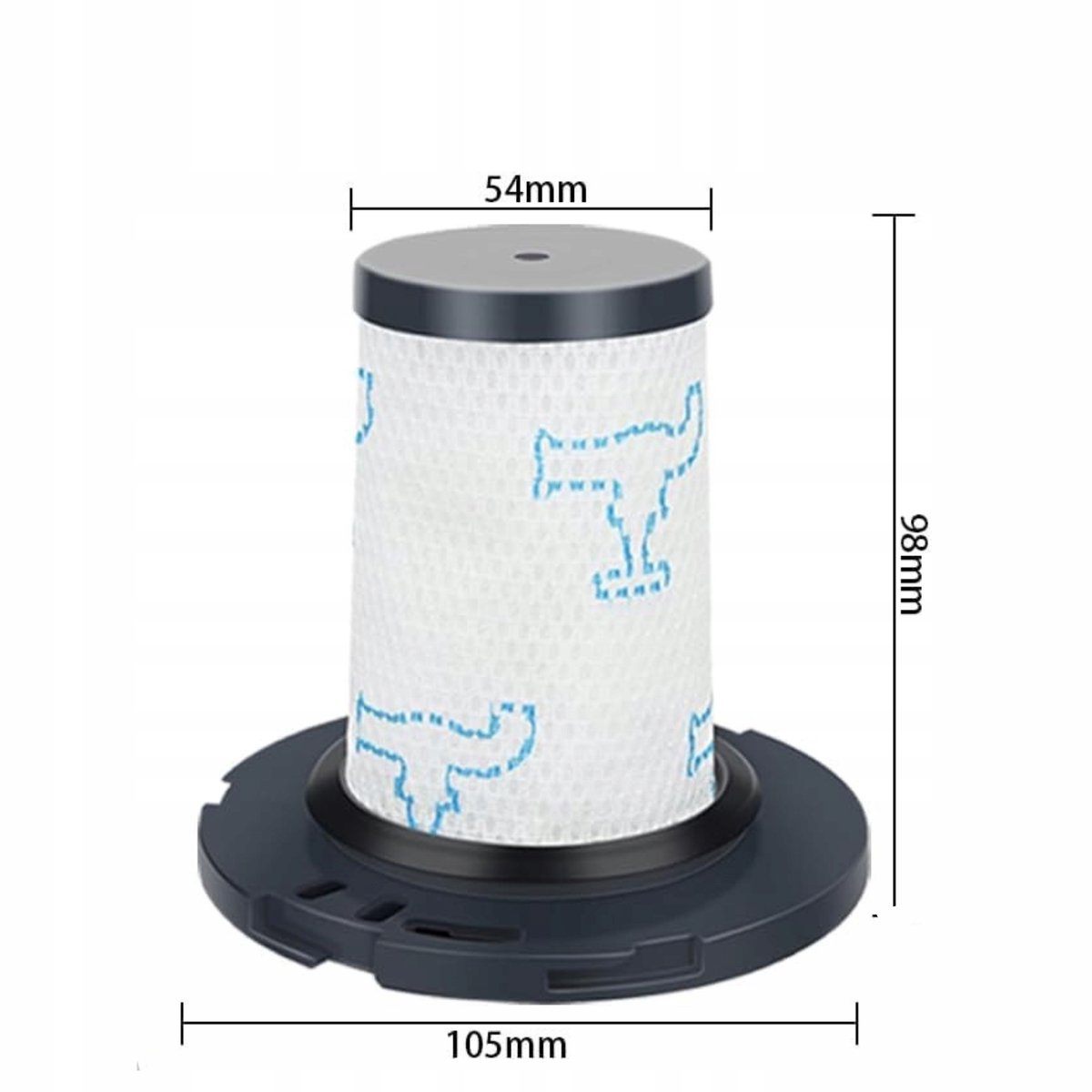 AreoSe - HEPA-filter voor TEFAL X-Force Flex 11.60 12.60 14.60 15.60 Rowenta X-Force - 2 stuks