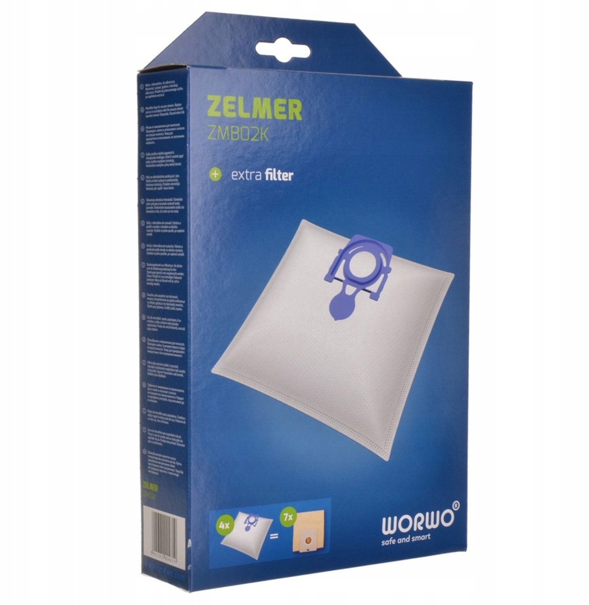 AreoSe - Stofzuigerzakken en filters voor ZELMER ODYSSEY METEOR BOSCH ZMB02K ELF 2 - 4 zakken + 1 filter