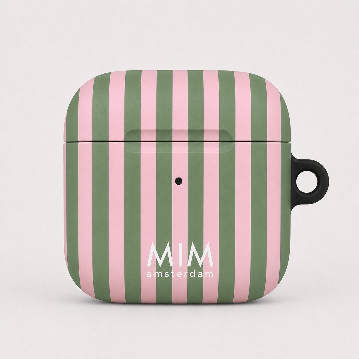 MIM Amsterdam - Watermelon Sugar - Geschikt voor AirPods 4 - AirPod hoesje - Strepen print - AirPod hoesje met print - Shockproof- Cover voor AirPods - Trendy AirPod case