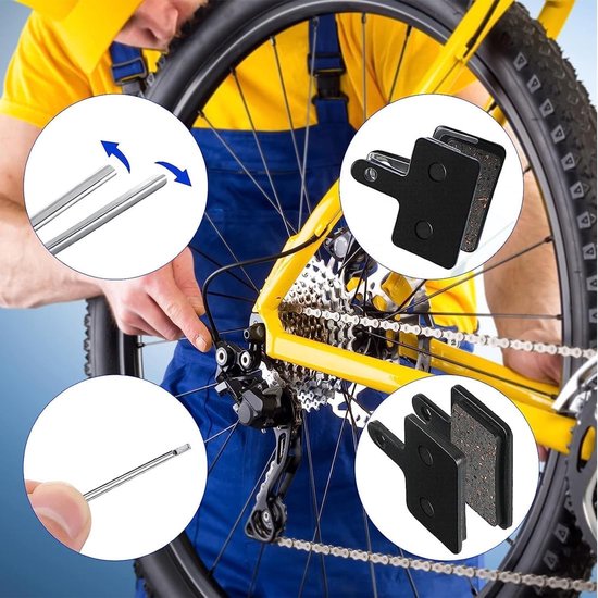 2 stuks fietsschijfremblokken, geschikt voor Tektro Shimano TRP Deore Br-M575 B01s Mt200 M525 M515 T615 T675 M505 M495 M486 M485, mountainbike MTB e-bike remblokken vervanging — afbeelding 4