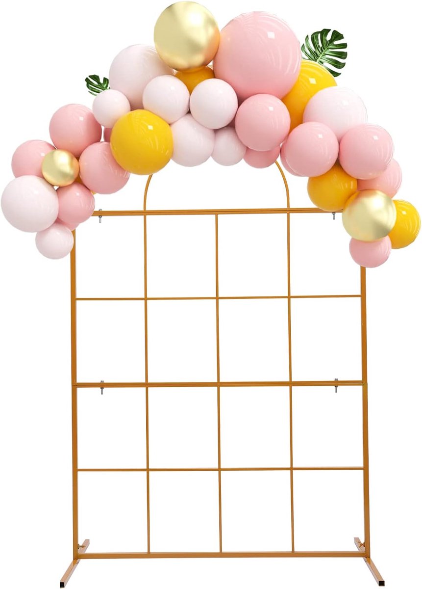 2 m bruiloft boog goud metalen frame party elegantie deur binnen buiten tuinboog decoratief geschikt voor bruiloften feesten banketten en andere feesten en feesten