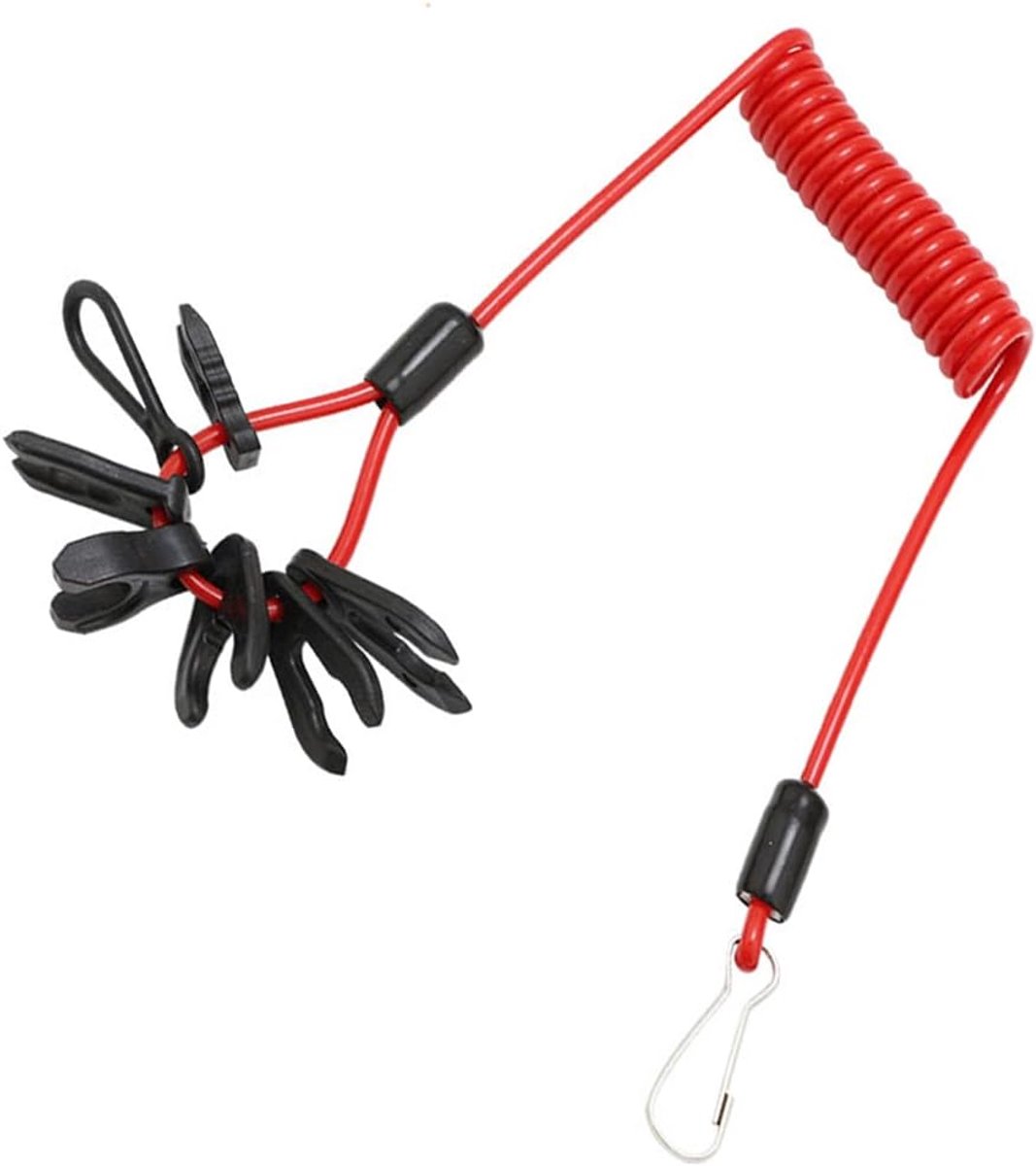 Motor Universele buitenboordmotor schakelaar sleutel buitenboordmotor Kill Switch Motor Stop Switch Sleutel Lanyard Kill Switch Veiligheidslanyard voor motorboot en