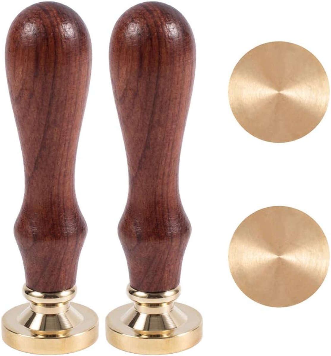 Blank Wax Seal Stamp Vintage Retro zegelstempels voor het verfraaien van enveloppen, feestuitnodigingen, wijnverpakkingen, cadeauverpakkingen, wenskaarten