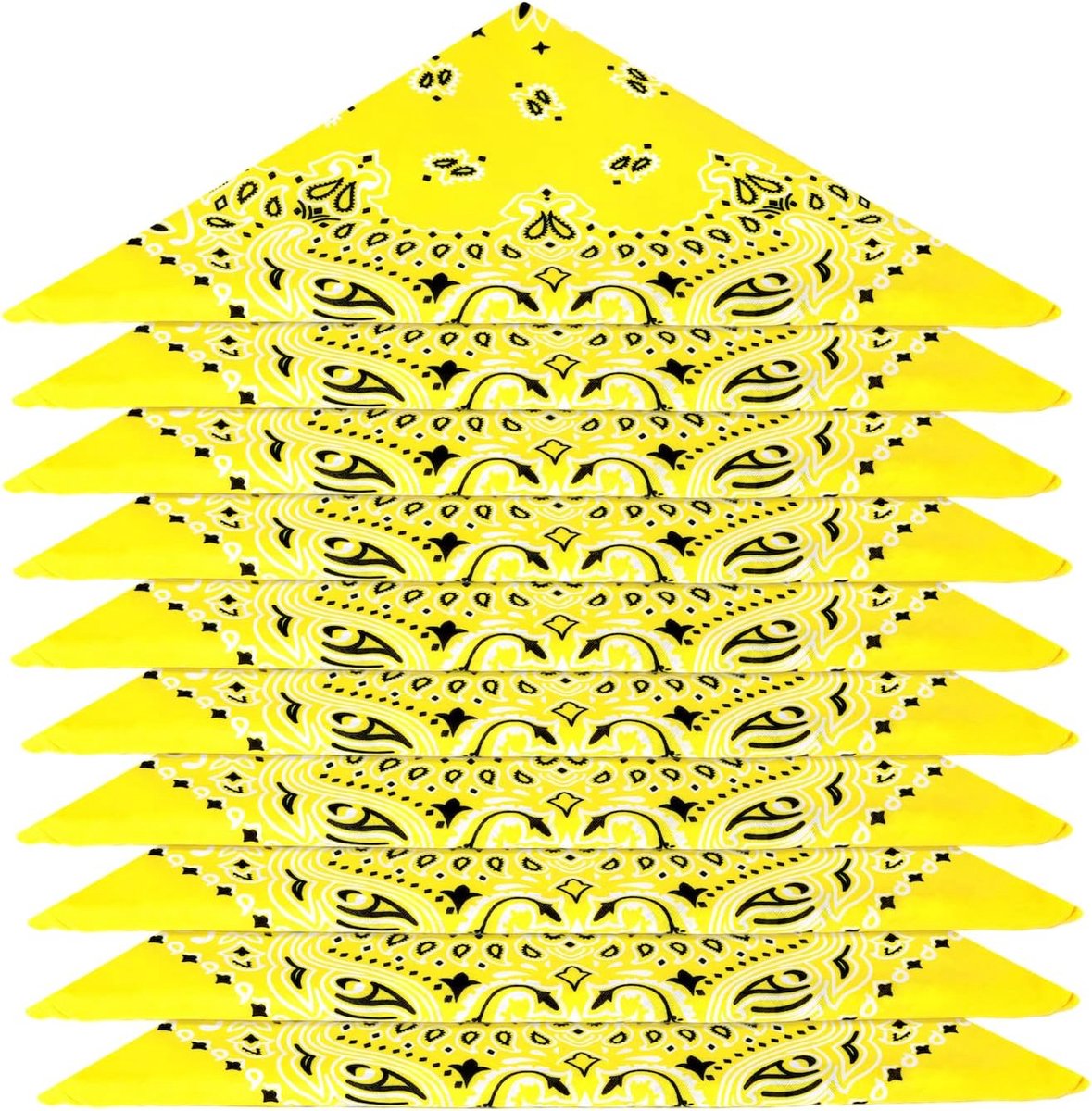 ...KARL LOVEN - Set Bandana - Paisley Motief - 100% Katoen - Superieure Dikte - 20 Exclusieve Kleuren
