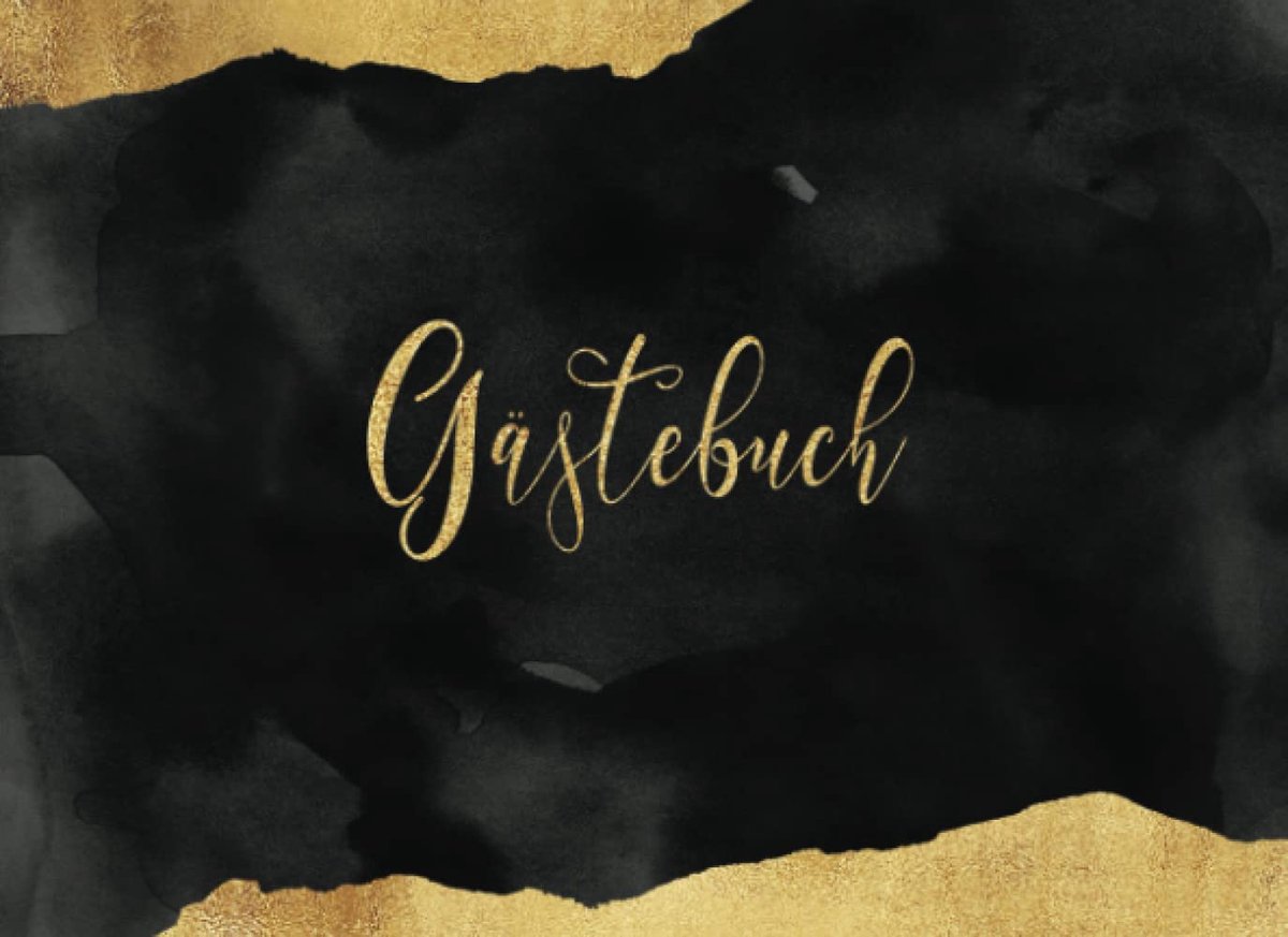 Edel Gold Schwarz I Blanko für Poesie, Sprüche, Gedichte & Wünsche I Zur Hochzeit, Geburtstag, Jubiläum & Renteneintritts Party I Geschenke Liste I Geschenkidee