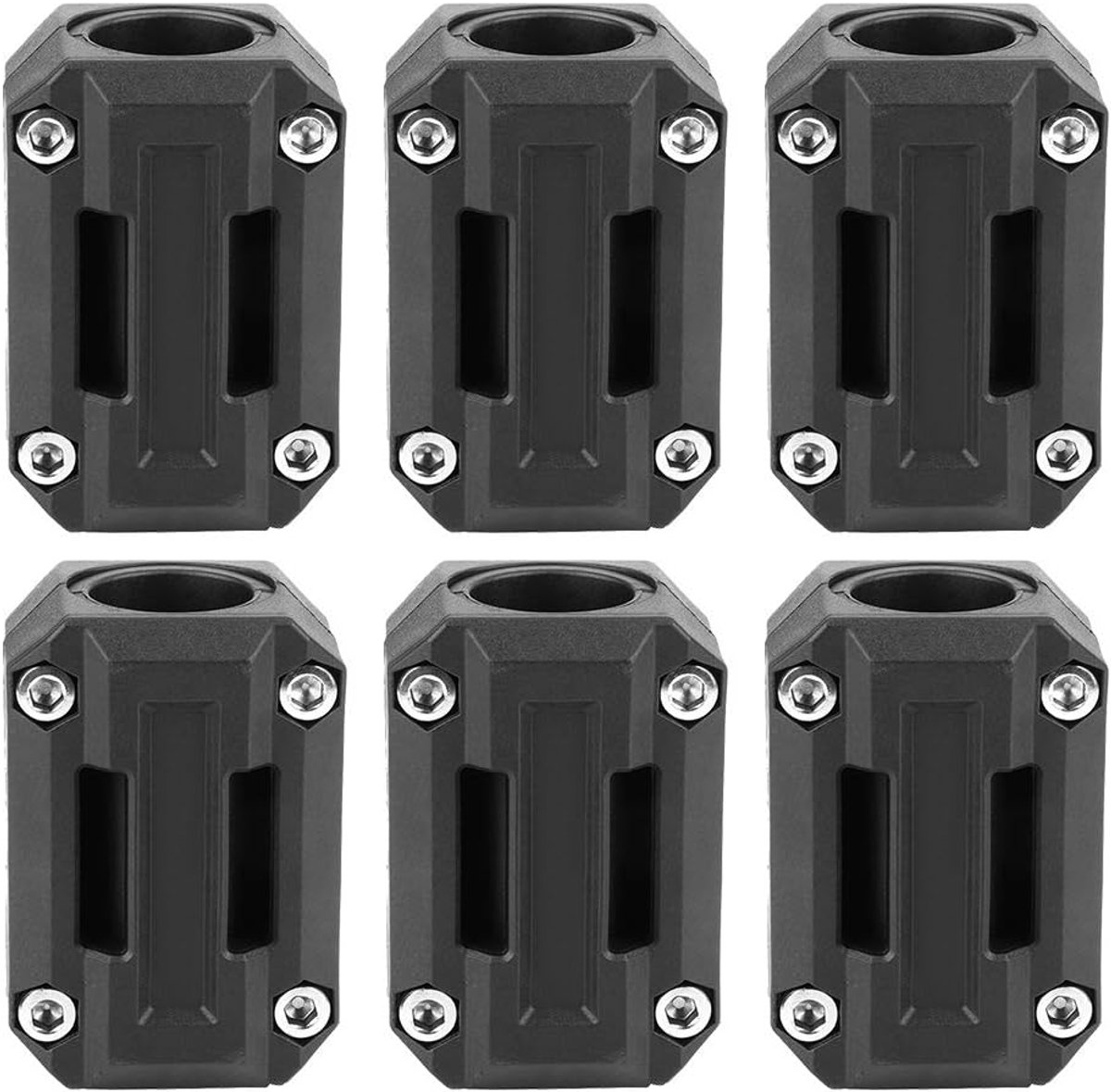 Frame Crashbar Protector, 3 paar universele valbeugelbeschermers voor motorfietsen, slijtvast zwart design voor betere frame bescherming geschikt voor 2,2-2,8 cm beugels zoals