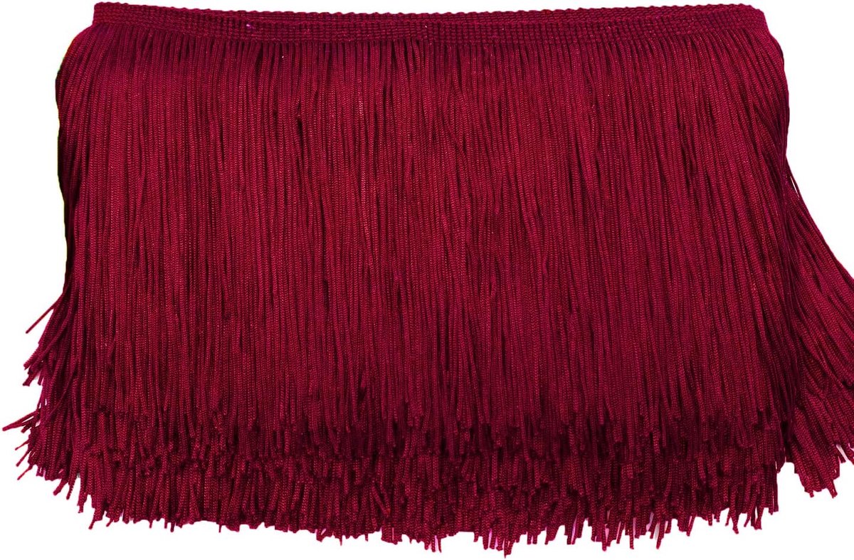 lint, 10 cm x 2 m, om te naaien, knutselen, kleding, lingerie, kostuums, gordijnen, decoratie, wijnrood