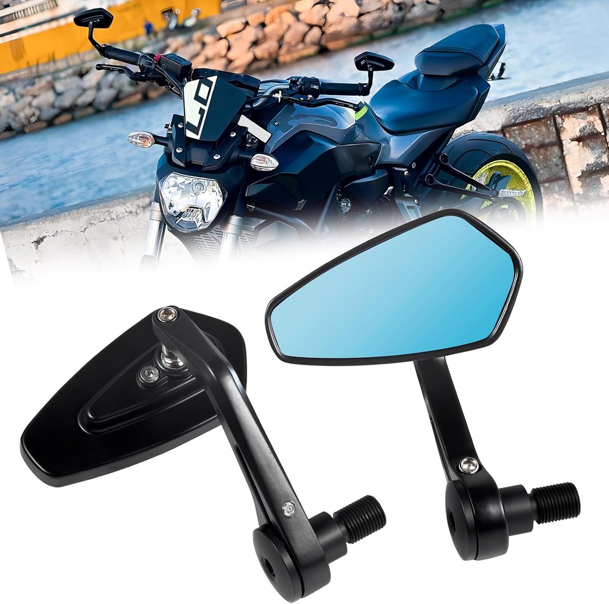 verbeterde stuuruiteinden voor motorfietsen, geschikt voor MT03 MT07 MT09 MT10 MT15 MT125 FZ1/FZS1000 FZ6 FZ6R XJ6 TMAX530 TMAX500
