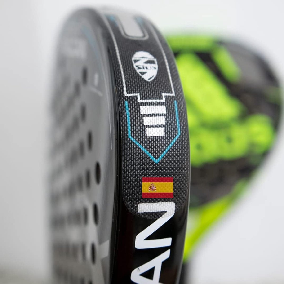 transparant, 2 stuks, bescherming voor padelrackets, Spaanse vlag