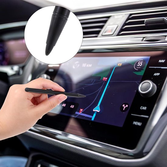 Touch Screen Pen - 3 Stuks - 2-in-1 Stylus voor Tablets en Mobiele Telefoons - Geschikt voor Capacitive Touch Screens — afbeelding 3