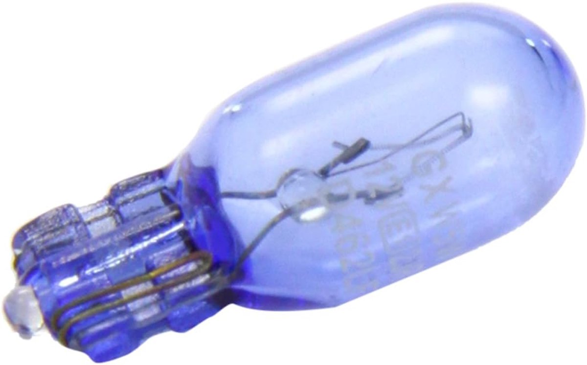 Auxiliaire lamp 12V 5W W2.1x9.5D 10mm - cobalt - 10 stuks - ideaal voor vervanging - ShopVlot