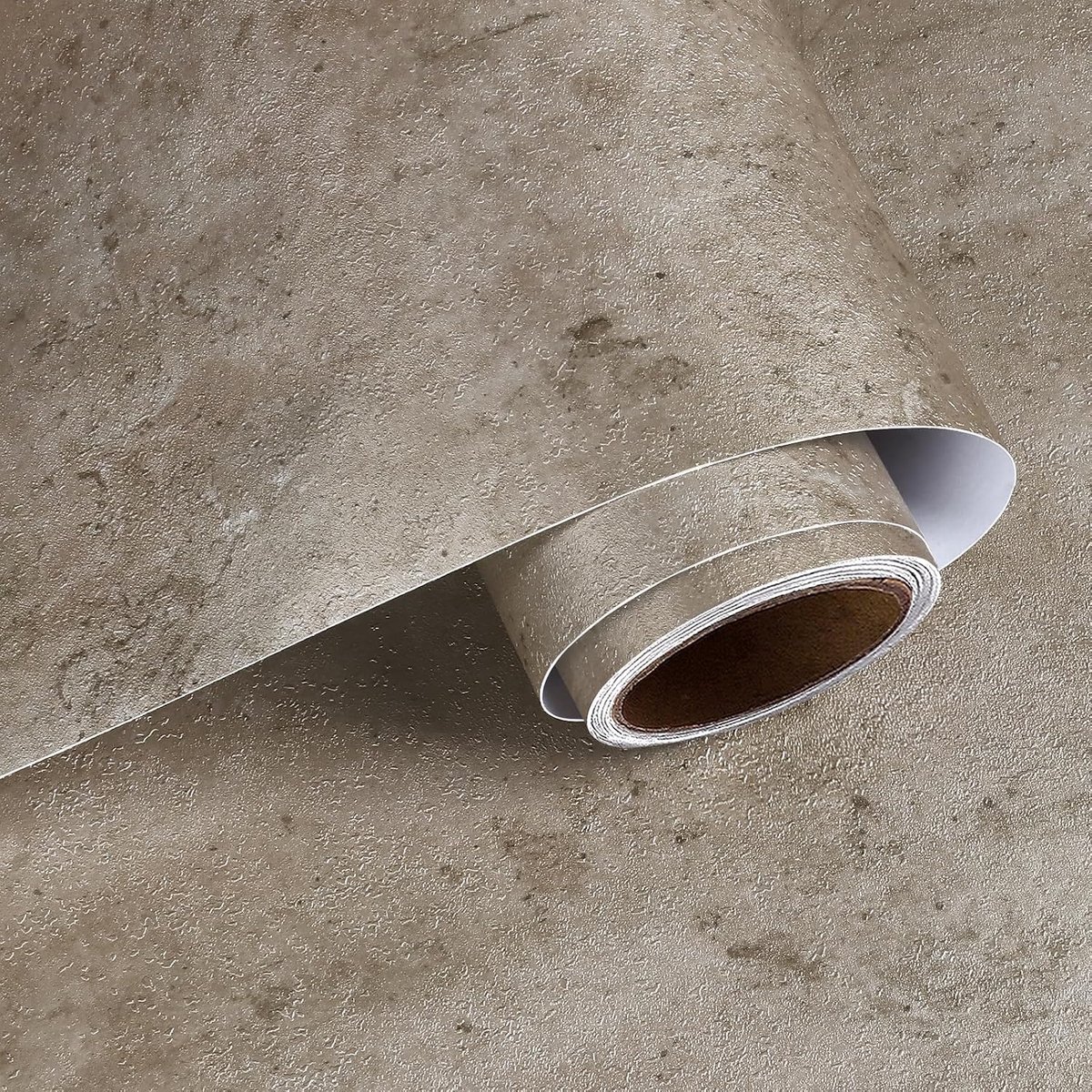 Betonlook behang 40cmx200cm - zelfklevend - metallic bruin - industrieel stijl voor meubels - SnelShoppen