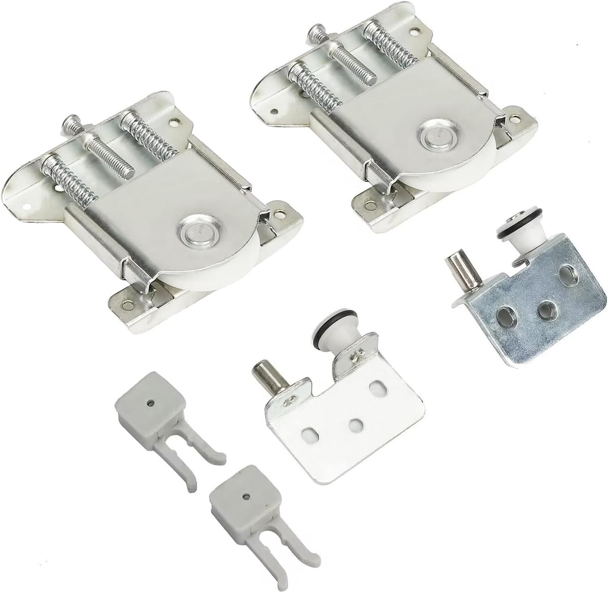 2 stuks wieltjes voor schuifdeur, kast, premium schuifwieltjes, schuifset voor garderobedeur, wielen, vitrines, vervangende roldeur, belasting 30 kg