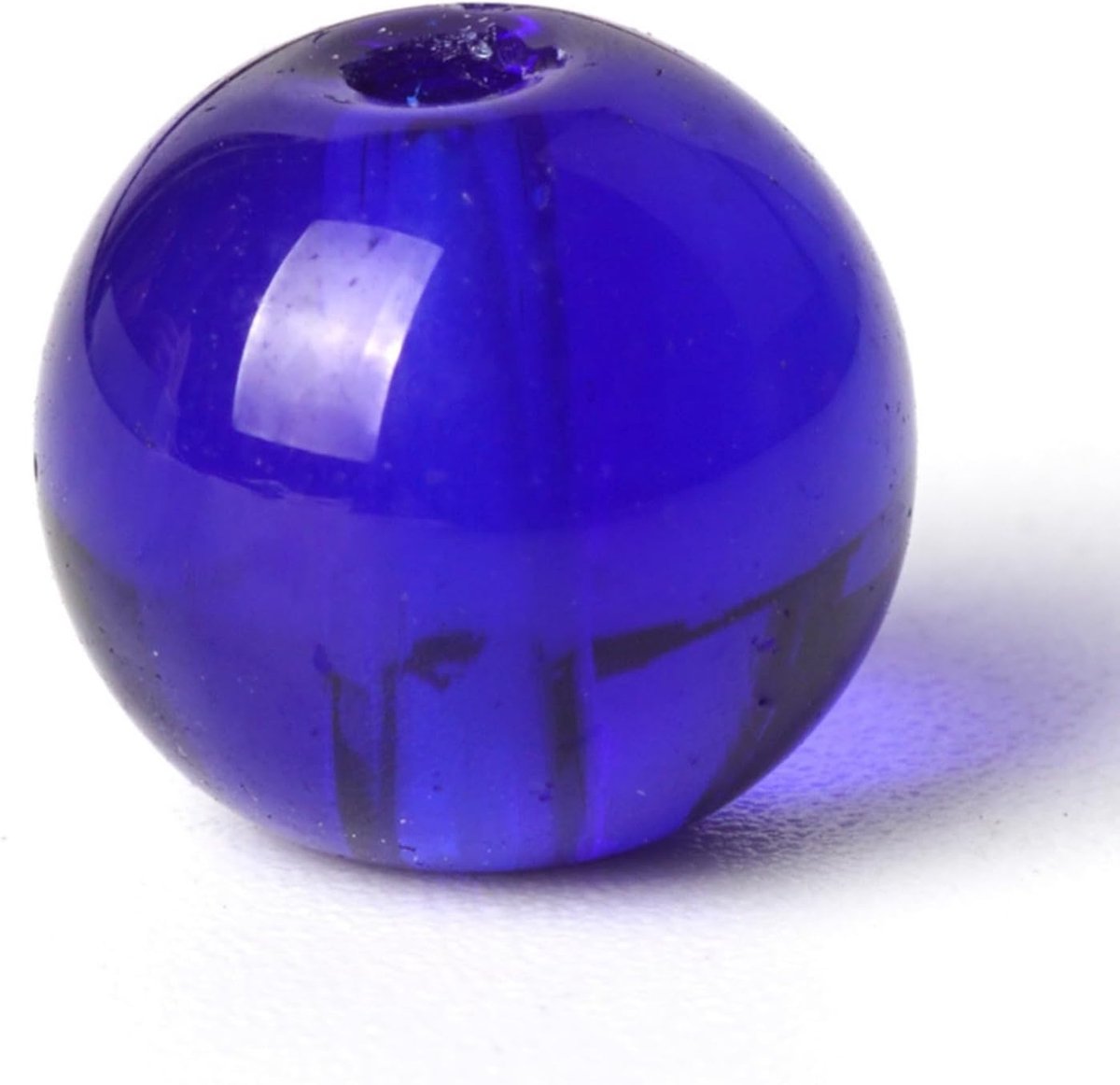 Kralen van 8 mm, ronde glazen kralen voor het maken van armbanden, halskettingen, oorbellen, sieraden, gat: 1 mm