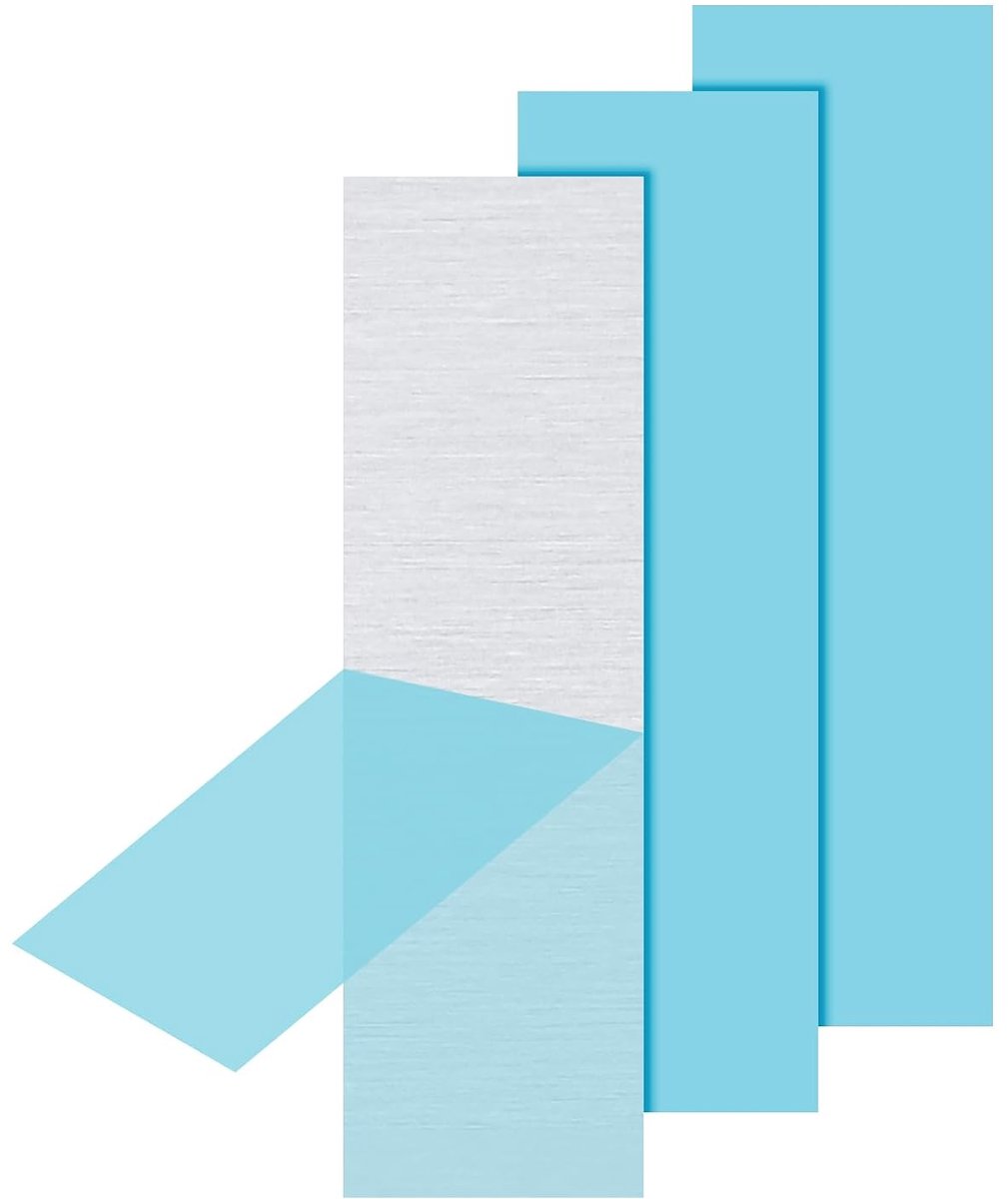 6061 T651 aluminiumplaat, 4 x 1,18 x 1/25,4 inch, 3 stuks platte aluminiumplaat met beschermfolie, thermische rechthoek 1 mm, voor industrieel handwerk