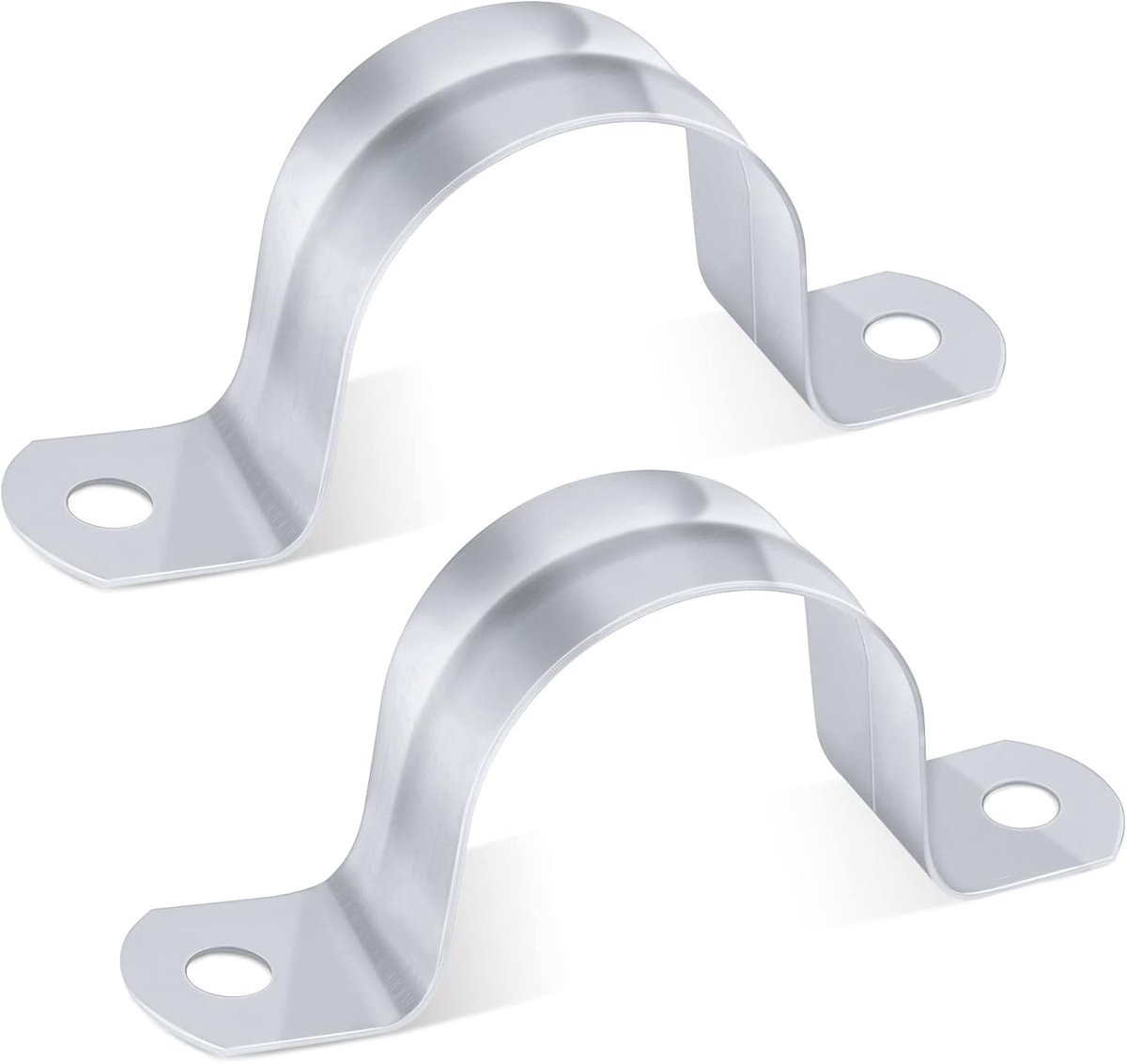 32 mm buisklemmen, 20 stuks, roestvrij staal, 304, metalen U-vormige buisklemmen, bevestigingsklemmen, metalen klemmen voor gasbuizen, waterbuizen, muur en kabels