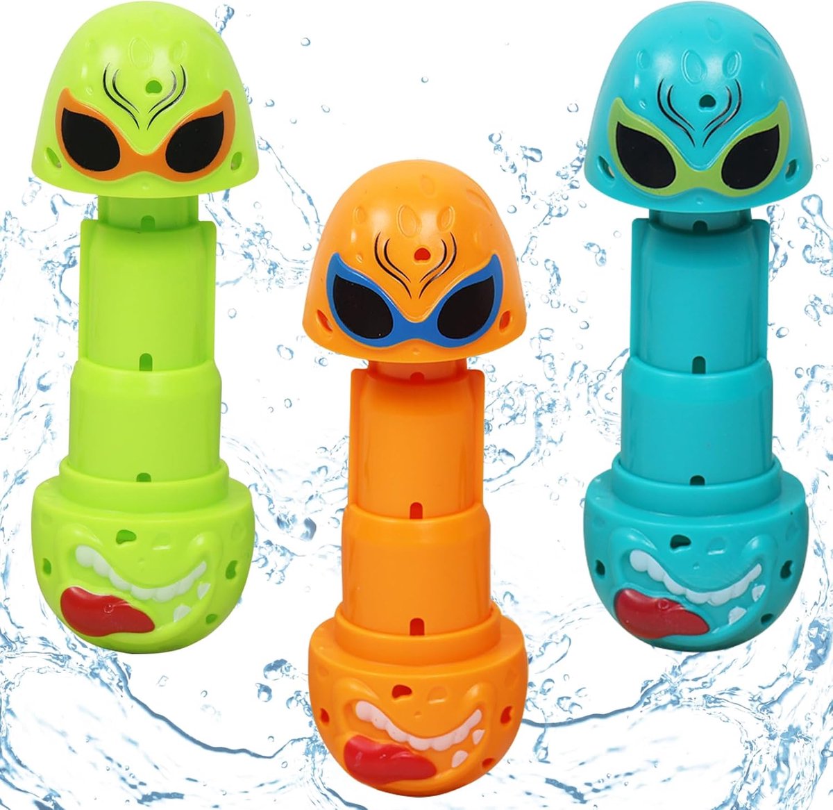 Duikringen, onderwater-duikset, zwembadspeelgoed, duikspeelgoed, duikdieren, duikstaven, duikringen voor kinderen vanaf 6 jaar, voor onderwaterspel en duiktraining (C)