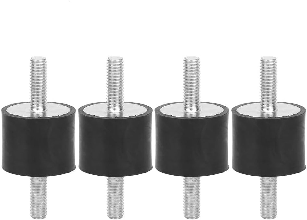 4 Stks M6 Rubber Mounts Mannelijke, Trillingen Isolator Silent Bloc M6 Anti Vibratie Silentblock Auto Boot Spoelen (VV25*20 M6*18)