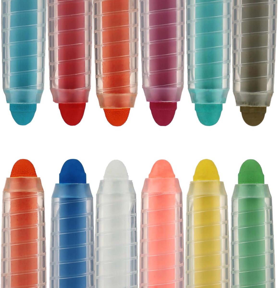 12 stuks krijtstiften voor schoolbord, afwasbaar, stofvrij krijt, niet giftig, uitwisbaar, wasbaar, kleine kinderen, krijt, kunst, gereedschap voor blackboard, tekenen, schrijven