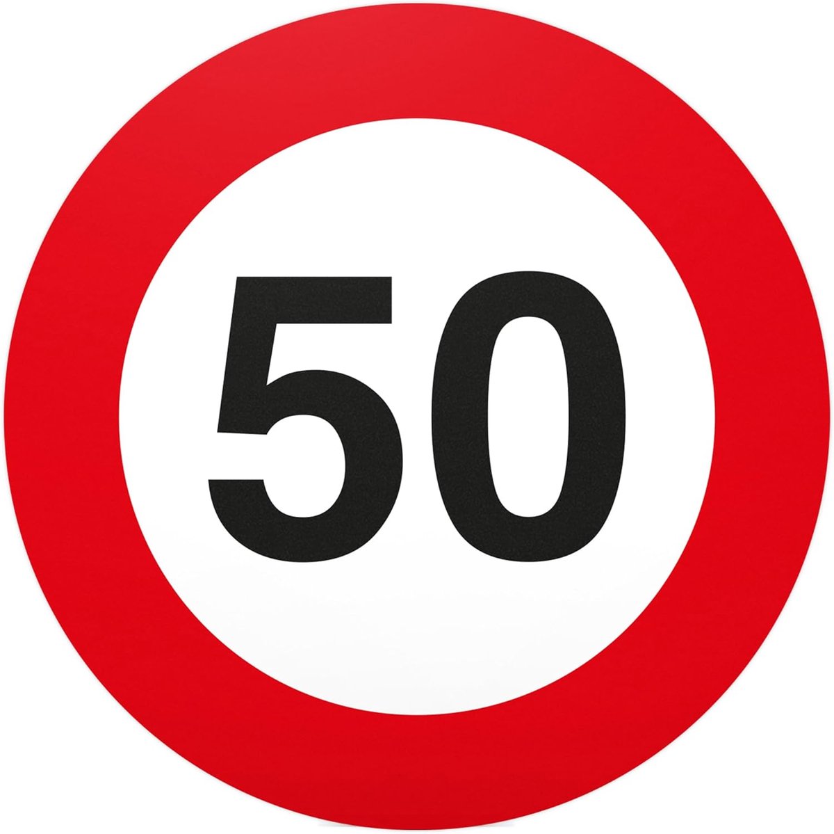 50e verjaardag cadeau bord 20 x 20 cm cadeau-idee verjaardagscadeau ronde verjaardag 50s - verjaardagsfeest kleine schattige verrassing de jarige