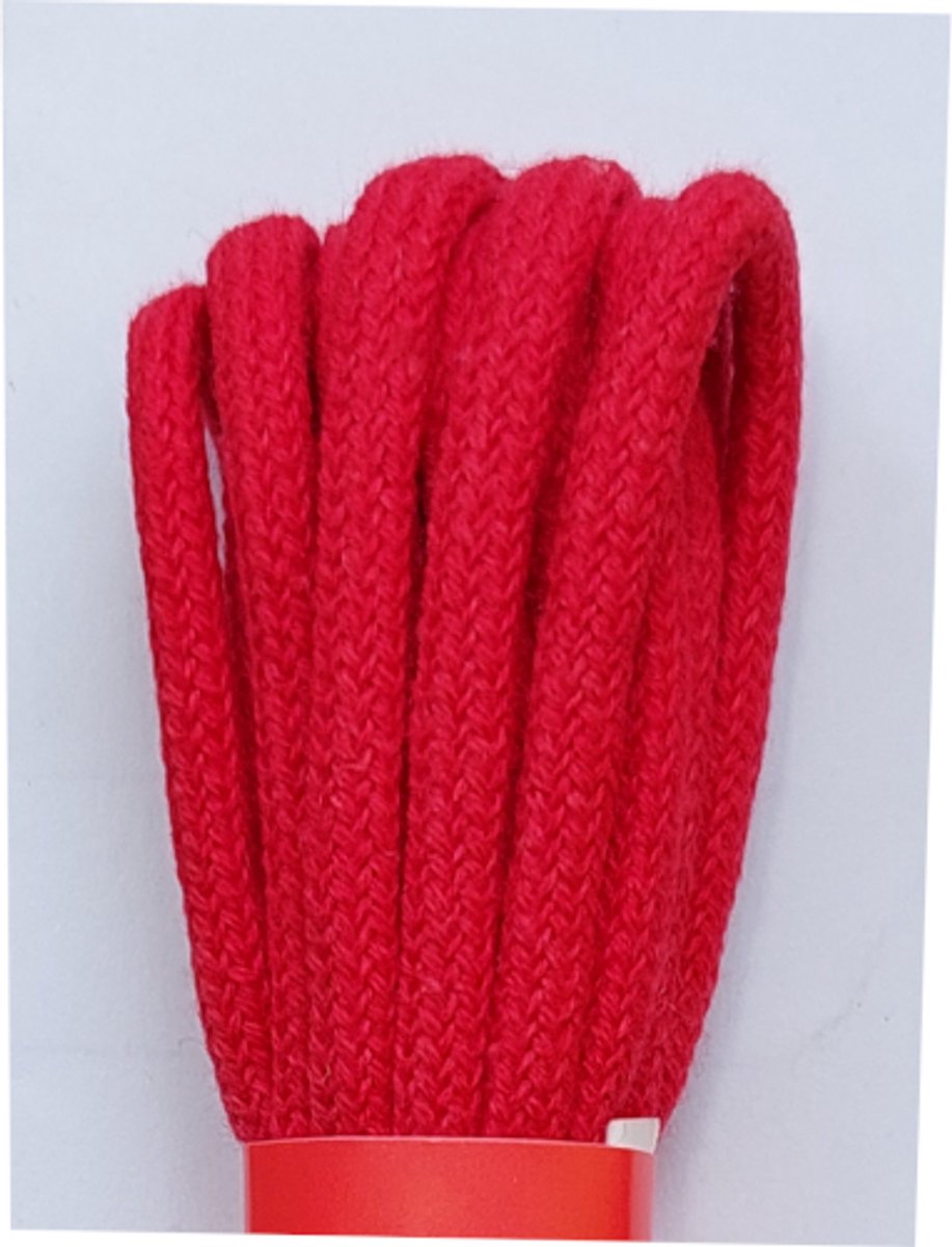 Strickers Veter - Rood - Rond - Koord Veters - Lengte 150 cm - Dikte 4 mm - Schoenveter