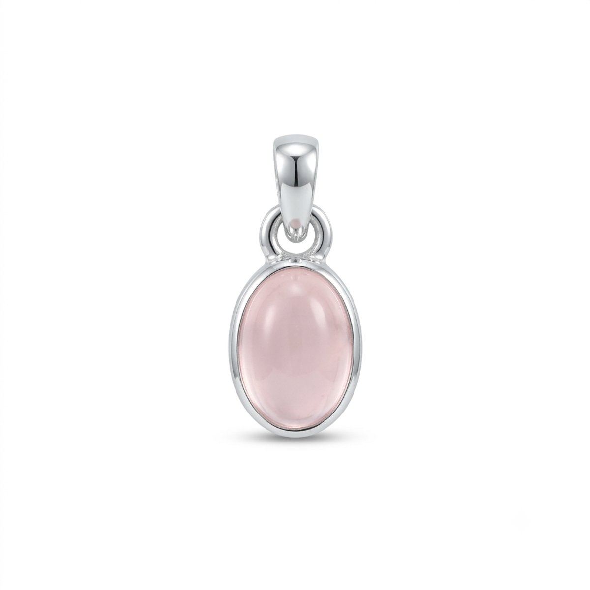 House of Jewels - Rozenkwarts Hanger - 925 Zilver