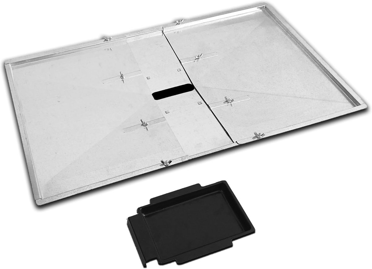 Verstelbare vetopvangbak 27-30 inch - universeel voor 4-5 brander BBQ - vervangingsonderdeel voor gasbarbecues - SnelShoppen