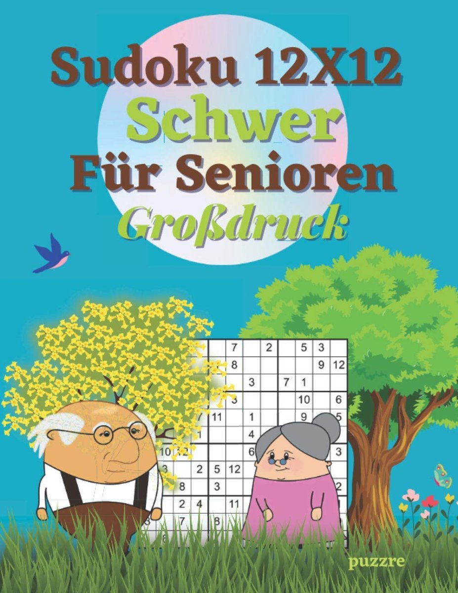 Sudoku 12x12 zwaar voor senioren grootdruk - irregulier - stimuleert de geest - plezierige puzzelervaring - ShopVlot