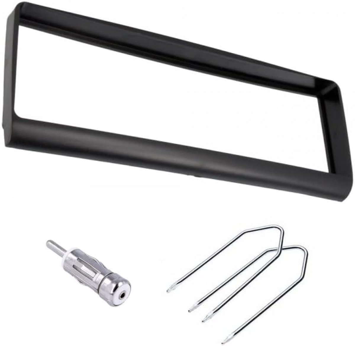 Radio panel kit 1-din - zwart - front paneel frame - perfect voor Alfa Romeo 156 - SnelShoppen