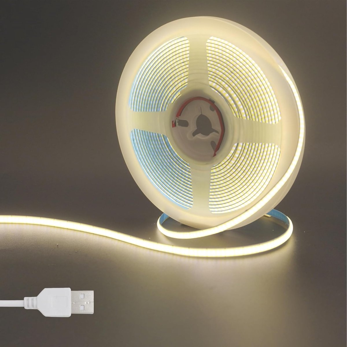 LED Strip Lights 5V 5mm - Natuurlijk Wit 4000K - 400 LEDs/M - Ideaal voor Binnenverlichting - SnelShoppen