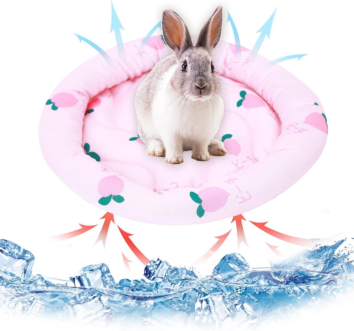 dieren koelmat bed konijn hamster koelpad zomer ijs zijde slaapbed voor kleine huisdier puppy cavia's hamster konijnen hamsters kat (roze)