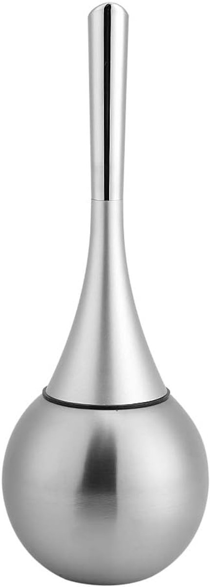 Toiletborstels met basis van roestvrij staal, design (zilver)