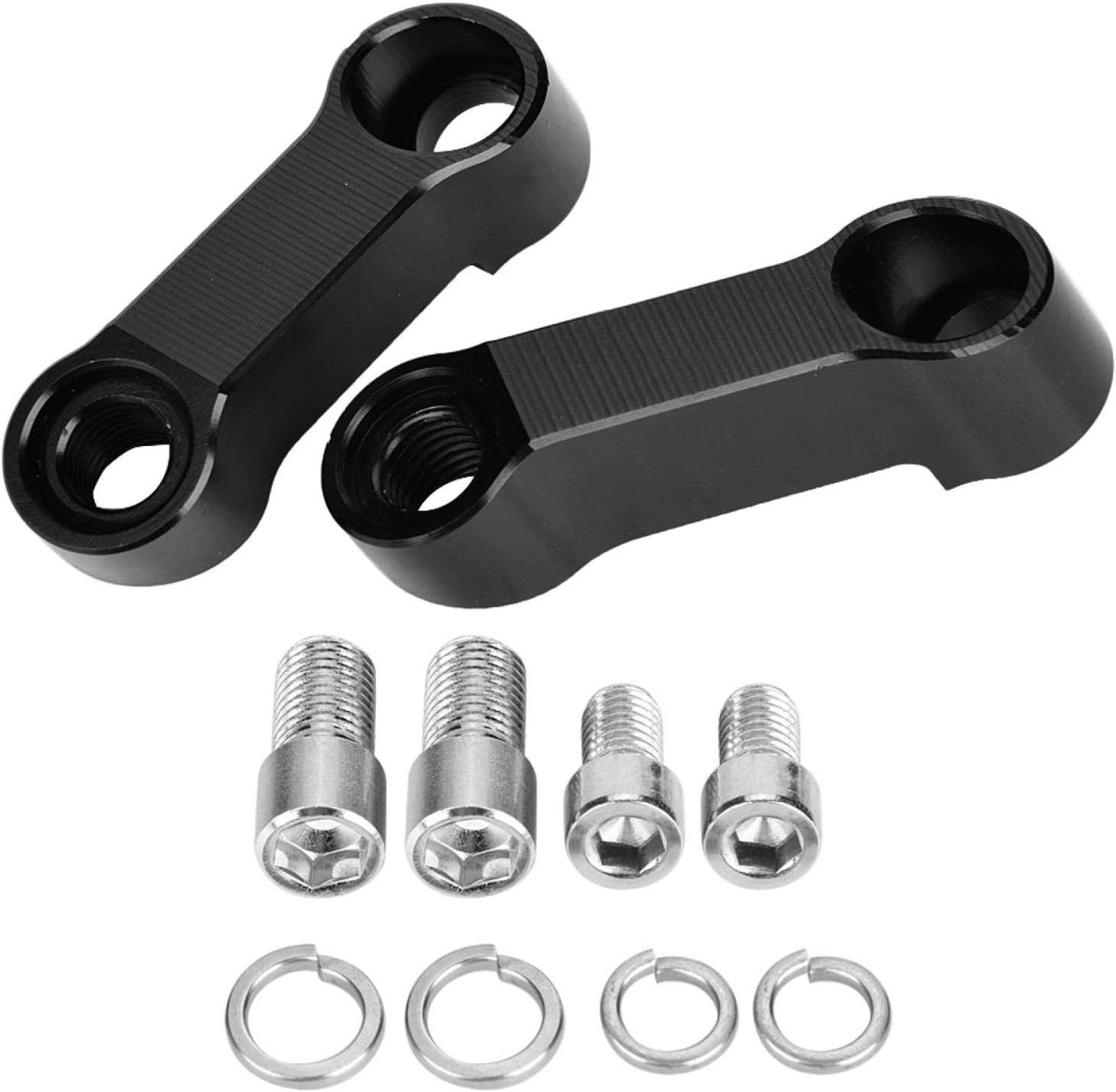 + adapter voor motorfiets, achteruitkijkspiegel, verlenging 10 mm, 8 mm, adapterkit voor motorfiets, achteruitkijkspiegel, verlenging, riser riser