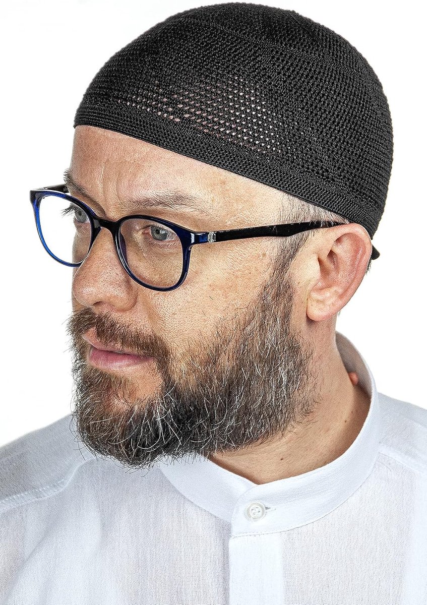 ihvan online Turkse moslim Lux breien kufi hoeden voor mannen, Taqiya, Takke, Peci, islamitische petten, islamitische geschenken, standaardmaat