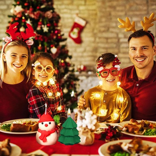 Mallen, Set van 2, voor DIY Kaarsen, Hars, Zeep, Snoep, Chocolade - Perfect Kerstcadeau (Roye Pine) — afbeelding 5