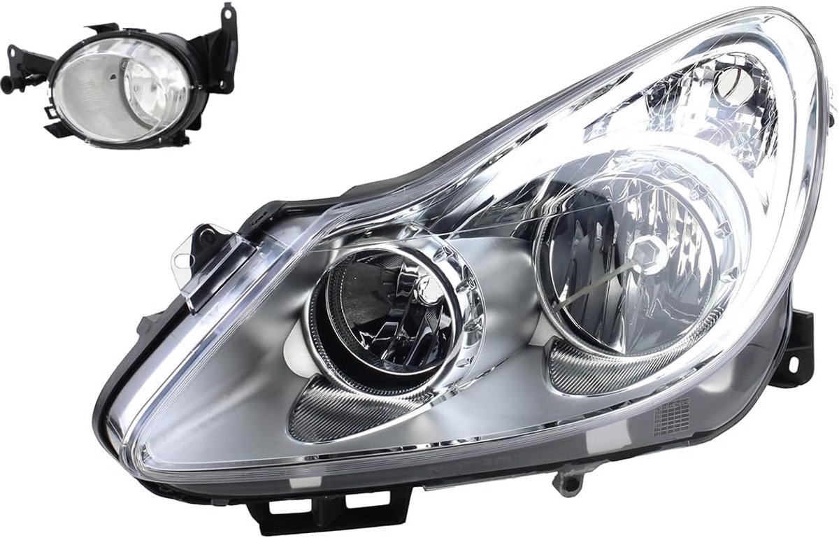 Koplamp halogeen geschikt voor Opel Corsa D 07/2006-12/2010 H7 H1 Li. + mist