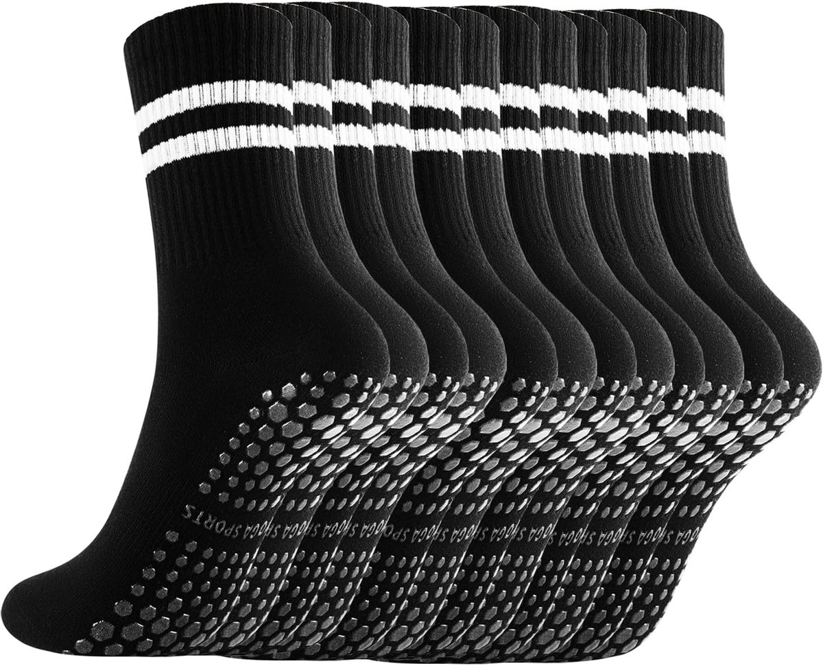Sokken voor Vrouwen & Mannen Antislip Grip Sokken voor Ballet, Ziekenhuis, Dans, Trampoline, Barre