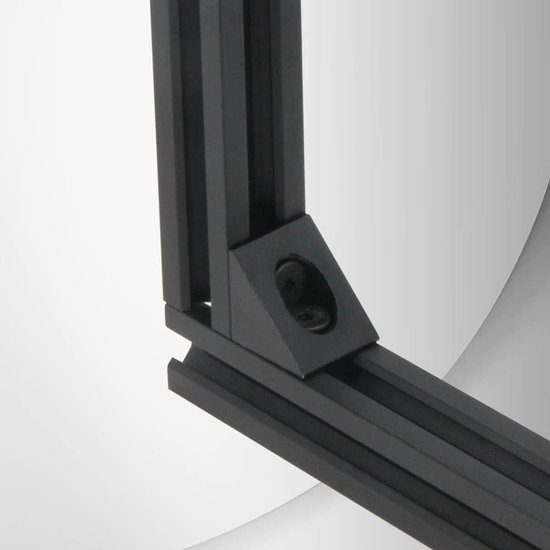 2020 Aluminium Hoek Hoek Beugel met M5x10mm Schroeven en T-Moeren voor 6mm Slot 2020 Serie Aluminium Extrusie Profiel, 8 stks/pak (Zwart-Hoek Hoek) — afbeelding 3