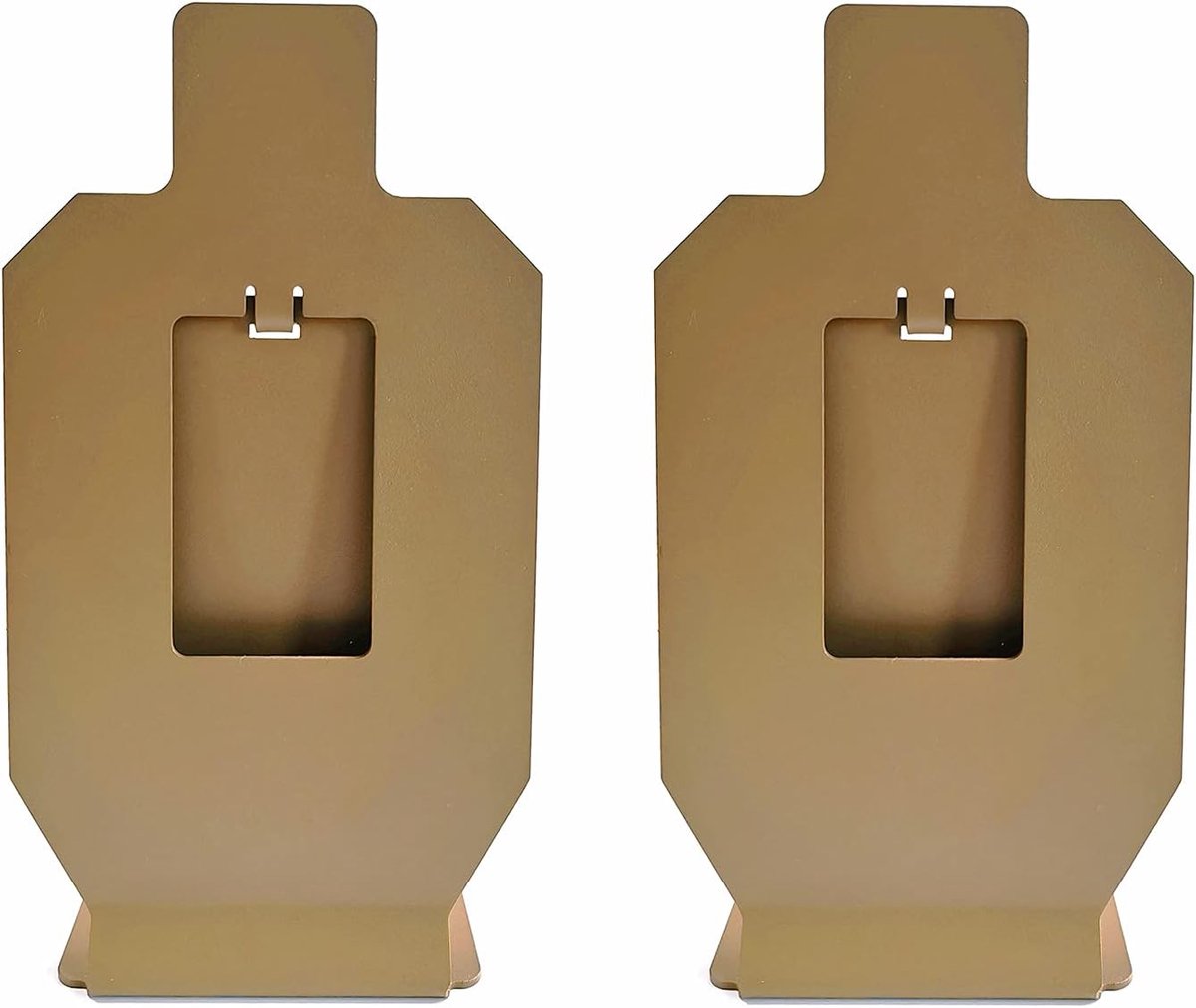 2-delige reset metalen schaal omlaag silhouet doelstandaard voor pistool airsoft BB geweren | Scale-Down stalen doelschijven, optimaal voor nauwkeurige schietoefeningen met pistool, airsoft-wapens en BB-pistolen
