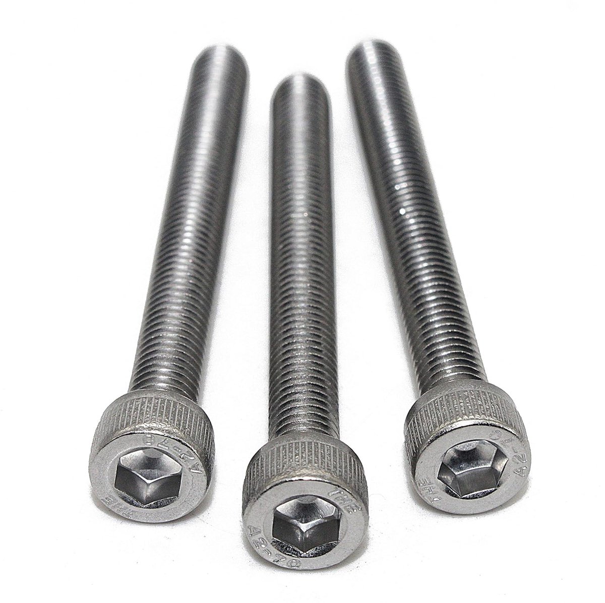 - x10 stuks fijne schroefdraad DIN 912 roestvrij staal A2-70 cilinderkop schroef DIN912.