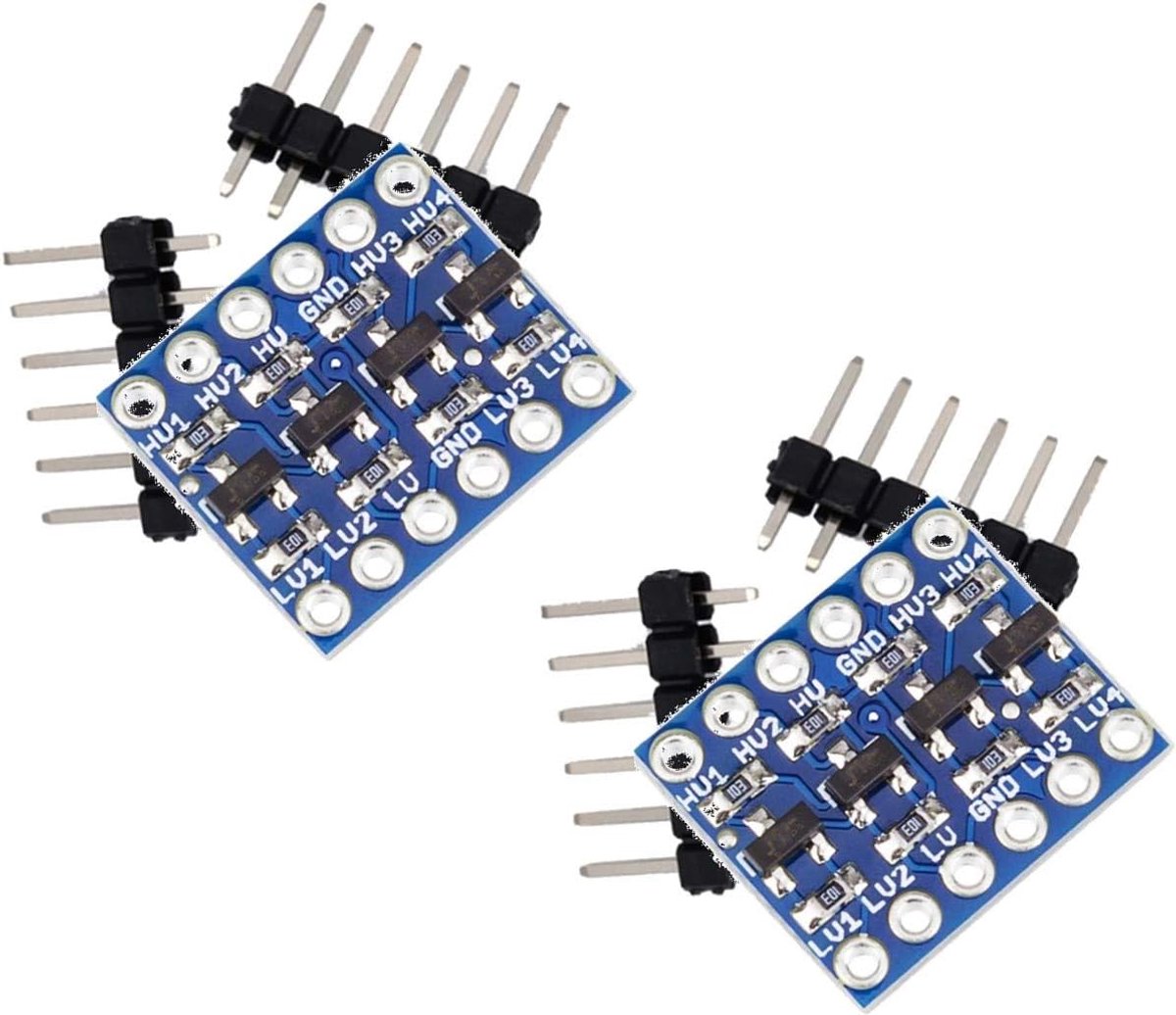 2pcs 4Channel IIC I2C Logic Level Converter Bi-Directional Module 5V to 3.3V