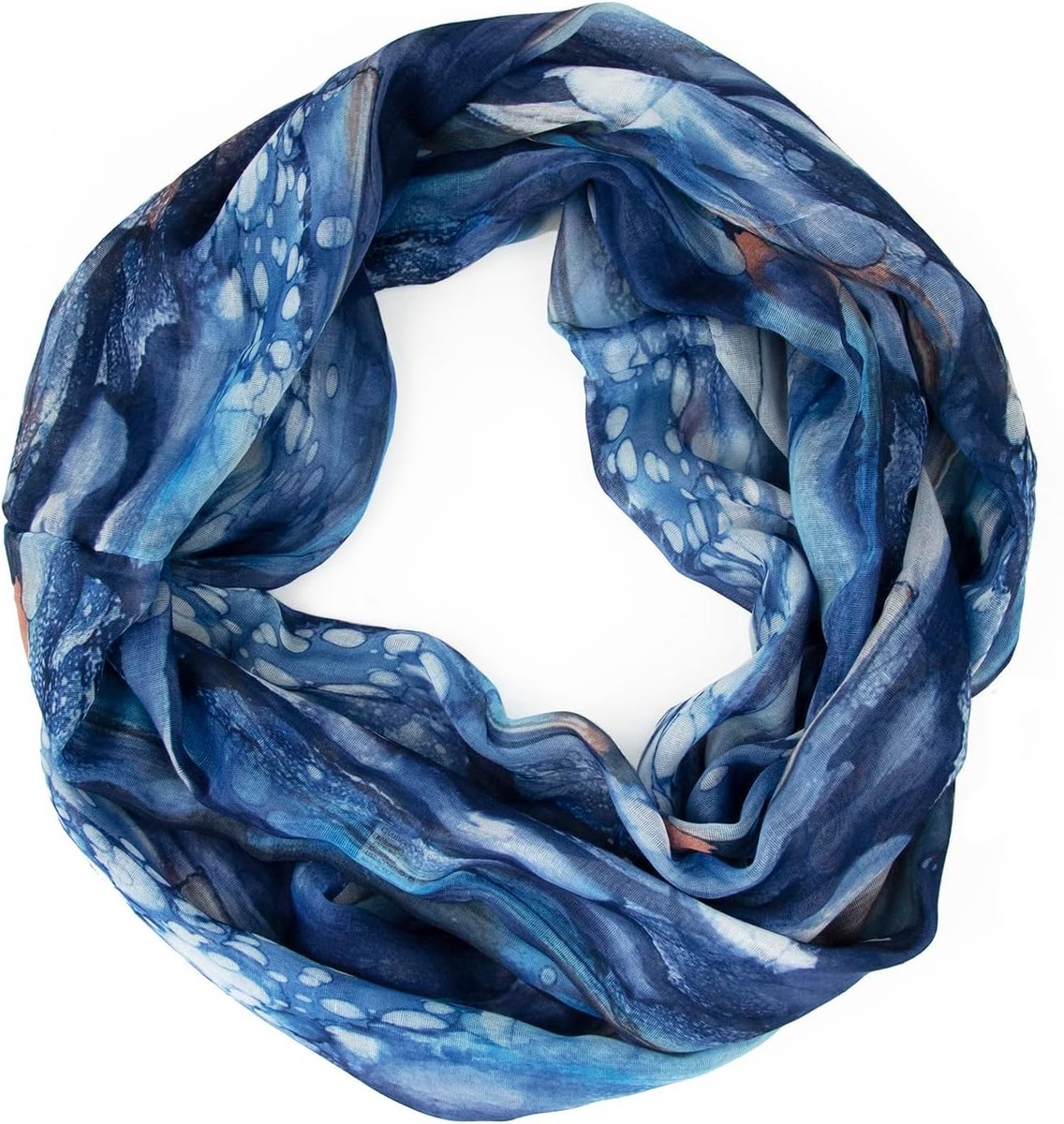 Colsjaal voor dames, sjaal, doek, zijdeachtig, luchtig, licht met kleurrijk patroon print